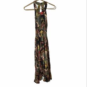 Abel the Label ATL Dress Australian ViennaGemini Halter Mixed Print Green M